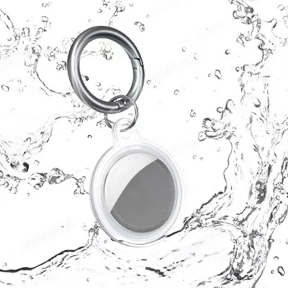 Clear AirTag Case and Key Chain Hook